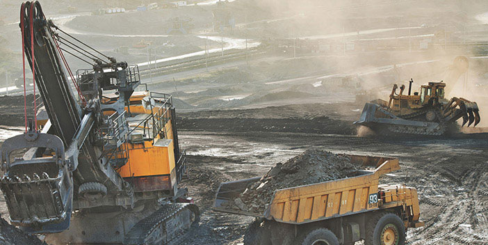 CAT equipment at mine