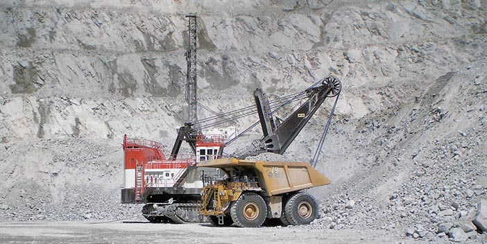 Equipment at mine