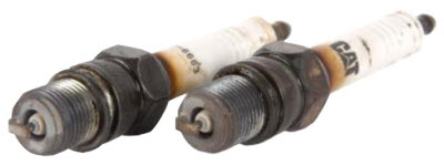 Spark plugs shown to be free of excess deposits.