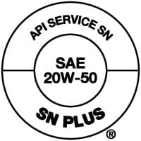 API SERVICE SN - SAE 20W-50 - SN PLUS